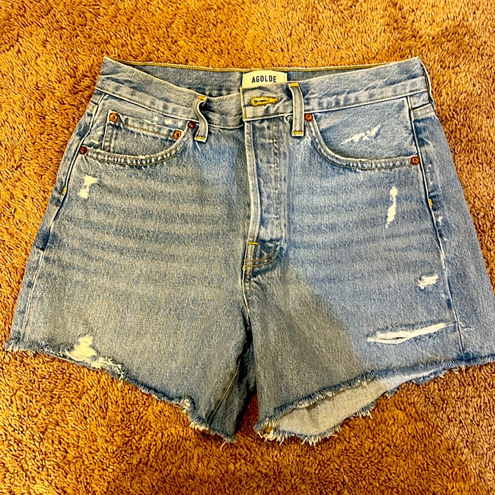 Agolde jean shorts, size 26